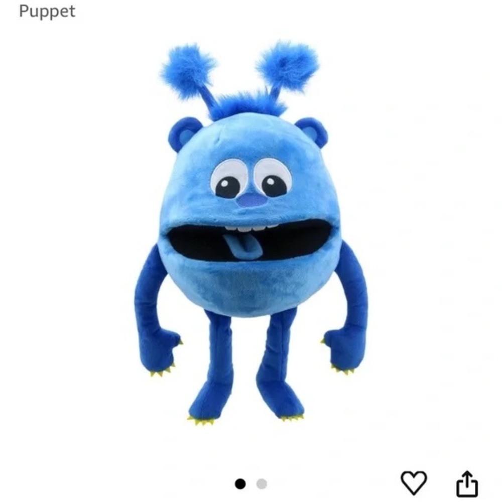Blue Monster Puppet Toy